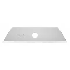 Steel replacement blades with straight edge and standard tip. Each blade measures 2 27/32 in length, 3/4 in width, and 0.023 in thickness. Supplied in a 50-pack for general-purpose cutting of cardboard, plastic sheeting, and light materials.