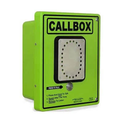 RITRON RQX-427-HD UHF License Required Call Box, Green/Silver - Call Boxes for Two-Way Radios