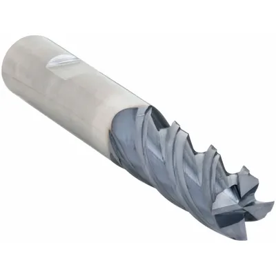 WIDIA HANITA Square End Mill: Carbide, AlTiN Coated, 4 Flute, 3/4" Mill Dia, 1-5/8" LOC - Fast-Cutting Carbide Square End Mills for Steel & Cast Iron