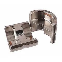Replacement upper and lower crimping die set for 2 AWG copper conductors. Designed for use with copper and aluminum connectors as part of the Color-Keyed system. Brown in color, Code type. Compatible with TBM62PCR-LI tool frame.