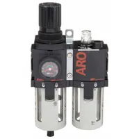 ARO Filter/Regulator/Lubricator: 3/8 in NPT, 71 cfm, 150 psi Max Op Pressure, 5 micron, 1500 Series (MPN C38231-600)