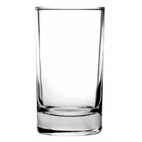 Clear glass juice glass from the Lexington pattern. Holds 8 1/2 oz, with a 2 1/2 in diameter and 4 5/8 in overall height. Suitable for serving juice and cold beverages in food service settings