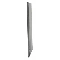 Powder lance, 9 in length, silver finish. Used for transferring, scooping, or dispensing powdered reagents and chemicals in laboratory and industrial settings.
