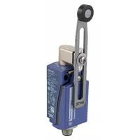 TELEMECANIQUE SENSORS Limit Switch: 90°, Roller Lever, XCKD, 0.22 in Roller Wd, 2 Mounting Holes (MPN XCKD2145M12)