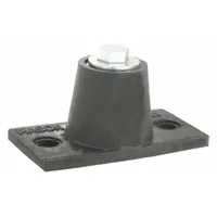 MASON Floor-Mount Vibration Isolator: Neoprene, 75 lb Capacity, 1 1/2 in Ht, 1 5/8 in Wd, Green