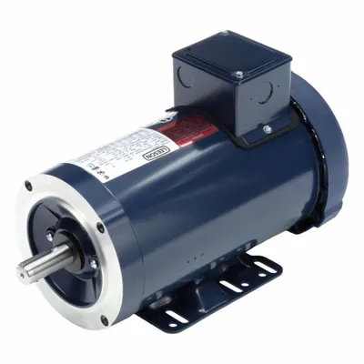 LEESON General Purpose Motor: C-Face/Rigid Base Mount, Totally Enclosed Fan Cooled - C-Face with Rigid Base 3-Phase General Purpose AC Motors