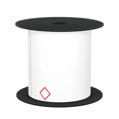 BROTHER Pre-Cut Label Stock Roll: GHS Diamond, 4 in x 6 in, Vinyl, Red/White, Indoor/Outdoor - Brother GHS CLP 1-Diamond Chemical Precut Label Rolls