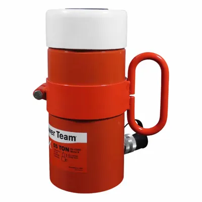 POWER TEAM Standard Hydraulic Rams: Single Acting, 55 ton Nominal Capacity - General Purpose Rams