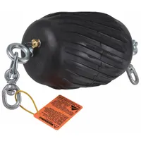 This standard multi-size plug is designed for pipe cleaning applications in 6 in to 10 in pipes. It features a swivel loop tether and textured body surface, with a natural rubber plug seal for effective debris removal during pipeline maintenance