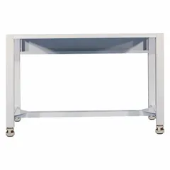 Steel base stand designed to support fume hoods in laboratory and industrial settings. Provides a stable, elevated platform for proper workspace ergonomics and containment of hazardous fumes. Part of the 200T AP36 series. Overall width 40 in, overall depth 36 in. No doors or drawers.