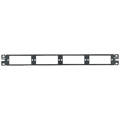 PANNET Patch Panel: 1 Rack Units, 4 Ports, Flat, PoE, Not Numbered, Rear Access - Rack-Mount Modular Fiber Optic Patch Panels