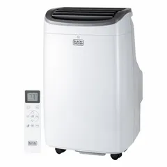 This BLACK & DECKER portable air conditioner provides 10,000 BTU of cooling capacity for small to medium rooms. It operates on standard 120V AC power and includes an air filter to help maintain air quality. Suitable for spot cooling in residential or light commercial spaces.