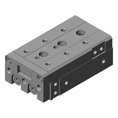 SMC Air Slide Table: 50 mm Stroke Lg, 16 mm Bore Dia, Mfr Part # MXS16L-50 - Pneumatic Slide Tables