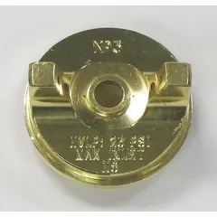 Replacement air cap for HVLP spray guns, includes #3 air nozzle. Compatible with DEVILBISS model FLG-HVP-315. Used in industrial painting applications to control air pattern for fine finishing.