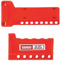 SKILCRAFT Ball Valve Lockout: Clamp On, For Quarter Turn Handle Handle Type (MPN 5340-00-NIB-0386)