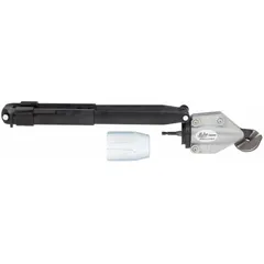 Cutting and shearing attachment for use with corded or cordless drills. Overall length of 7 3/4 inches. Suitable for cutting sheet metal and similar materials in HVAC, roofing, and metal fabrication applications.