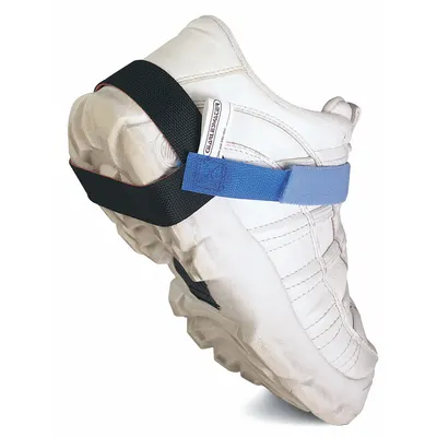 DESCO Heel Grounding Strap: Heel Grounder, Blue, Hook and Loop Fastening, Heel - Heel Grounding Straps