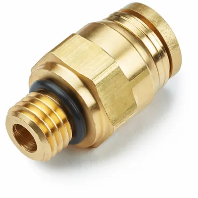 PARKER 68PTC-4-MA16 Brass Push-to-Connect x Metric Adapter Fitting - Brass Air Brake Fittings