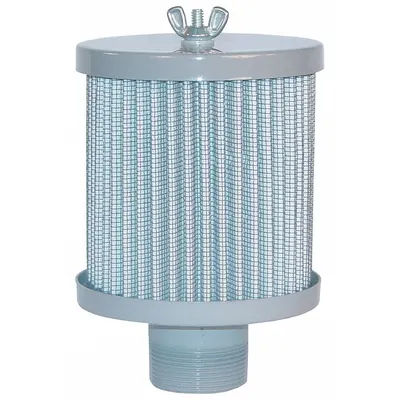 SOLBERG Filter Silencer: 3/4 in (M)NPT Inlet Size, 15 cfm, 4 in Overall Ht - Air Compressor Intake Filters & Silencers