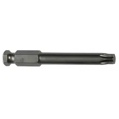 Impact Torx bit with T50 size, Torx head, and hex shank. Designed for driving Torx fasteners in assembly and maintenance tasks. Sold as a 5-pack.