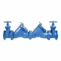 WATTS Double Check Valve Assembly: LF709, 4 in Pipe Size, Flange x Flange, 52.38 in Overall Lg, 709 (MPN LF709-NRS)