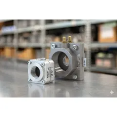 Devices with calibrated orifice for flow measurement. OM device is an orifice for measuring fluid flow through a differential pressure meter. In combustion plants, this solution is very useful for measuring gas and air flow and set correctly combustion parameters. OM orifices are deliverable with threaded connection from ½” to 2”. Size 2”½ and 3” must be mounted between two flanges. Orifice diameter is available with a wide range of sizes so that passage can be properly chosen according to working conditions and a good measurement can be returned in any situation. If necessary, measuring plate can be replaced. Body is made of aluminum alloy, measuring plate is made of stainless steel.