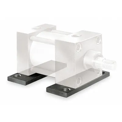 SPEEDAIRE Anodized Aluminum Side Lug Mounting Kit: Lug, Fits 1 1/2 in Bore Dia - Side Lug Mounting Hardware