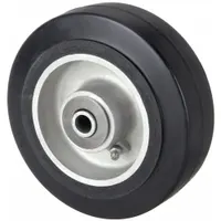 APPROVED VENDOR Caster Wheel: 6 in Wheel Dia., 2 in Wheel Wd, Rubber, 410 lb Load Rating, Aluminum