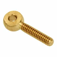 AMPG Fixed Rod End: Brass, Plain, 3/4 in Hole Center-to-End Lg, Right Hand, #6-32 Thread Size (MPN ZEB10-BR)