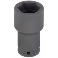 WESTWARD Impact Socket: 3/4 in Drive Size, Metric, 6-Point, Std, 100 mm Overall Lg, Black Phosphate