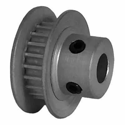 Dayton Timing Pulley: Modified Curvilinear, Fixed, For GT Timing Belt Section - GT Section Fixed-Bore Timing Pulleys with Hub