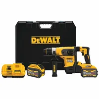 DEWALT Cordless Rotary Hammer: D-Handle, 60V DC, SDS-Plus, 1 in max, 9.0 Ah, 3.3 ft-lb, 4,200 bpm (MPN DCH416X2)