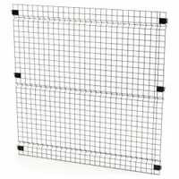 HUSKY RACK & WIRE Welded Wire Panel: 5 ft H x 5 ft W x 1 1/2 in D, Black, Powder-Coated (MPN V0505)