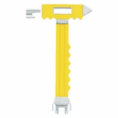 This emergency shut-off tool is constructed of aluminum for corrosion resistance. It is designed for use with standard-type gas valves and a specific vault lid, enabling rapid shutdown of water or gas in emergency situations.