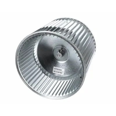 CARRIER Blower Wheel: 12 3/8 in Dia, 10 3/4 in W, CW Closed End, Steel Wheel, 1 Inlets - Dual-Inlet Forward-Curved Blower Wheels