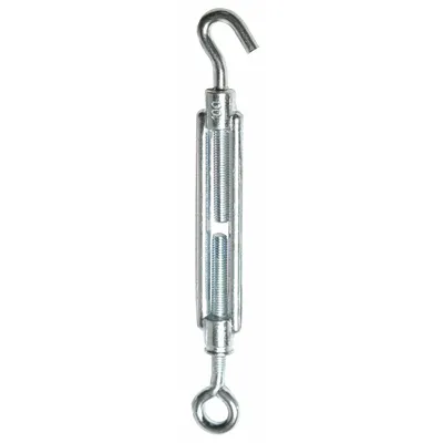 BIRD BARRIER Netting Turnbuckle, Galvanized Steel, Silver, 1/2 in Dp, 10 PK - Bird Control Netting Accessories