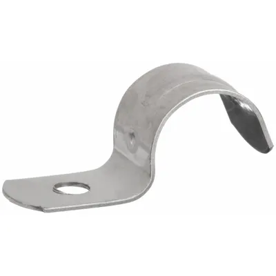 CALBRITE Conduit & Pipe Strap Clamp, One-Hole: 1/2 in Trade Size, 316 Stainless Steel - Surface Mount Clamps for Conduit & Pipe
