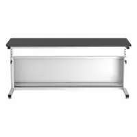 VERSADESK Standing Desk: Black, Wood, 72 in Overall Wd, 24 in Overall Dp, 36 in Max Desktop Ht (MPN CTL7224-WB)