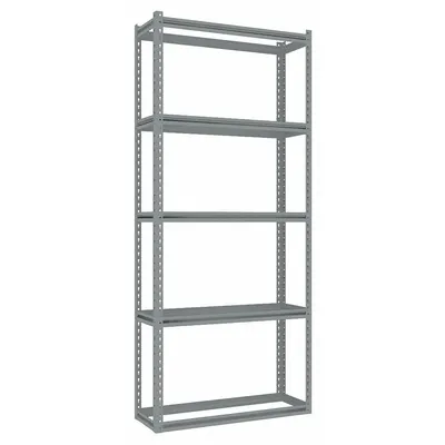 TENNSCO Boltless Shelving: Starter, Medium-Duty, 36 in x 12 in, 84 in Overall Ht - Medium-Duty Open Deck Boltless Shelving