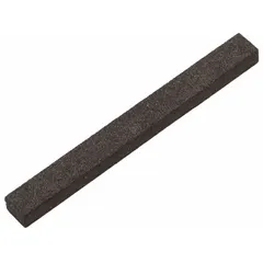 Medium-grit pencil commstone for sharpening and dressing graphite or carbon leads. Overall dimensions: 3/8 in length, 5/8 in width, 6 in height. Suitable for use in drafting, art, and industrial marking applications.