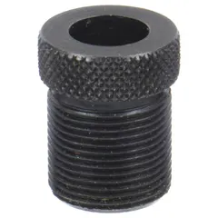 Steel nosepiece for rivet nut installation tools, compatible with M10 external thread sizes. Used with helical insert tools to guide and set rivet nuts in assembly and maintenance applications.