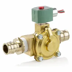 This 2-way, 2-position normally closed solenoid valve is designed for high-flow on/off control of compatible liquids or gases. It features a 1-inch pipe size, 24V DC operation, and a watertight coil enclosure suitable for wet or outdoor environments. The valve is commonly used in applications such as water treatment, irrigation, and process automation.