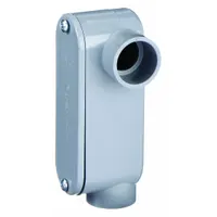Conduit Outlet Body: LL Body, 1/2 in Hub Size, 4.3 cu in Body Capacity, PVC, Gasket/Lid/Screws (MPN 5133660)