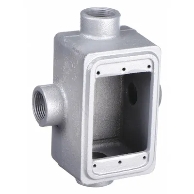 APPLETON ELECTRIC Electrical Box: Iron, Rectangular, 1 Gangs, 1/2 in Hub Size - Iron Weatherproof Electrical Boxes