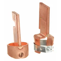 Fuse reducer for cylindrical fuses, designed to fit fuse class RK1/RK5. Accommodates a fuse clip size of 200 A with a minimum fuse size of 0 A, enabling the use of smaller fuses in larger fuse holders. Used in industrial panels to adapt fuse clips for proper electrical protection.