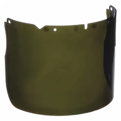 MSA Face Shield Visor: 17 1/4 in Overall Wd, 8 in Overall Ht, 0.98 in Overall Thick - Welding Replacement Visors