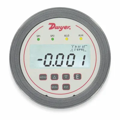 Dwyer Digital Panel Meter: 9,999 Display Span - Max, 12 V AC – 28 V AC, 12 V DC – 28 V DC - Differential Pressure Controllers