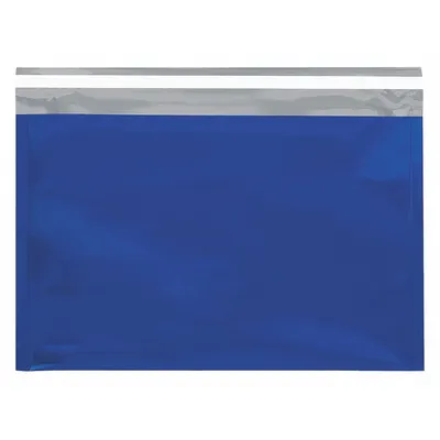 PARTNERS BRAND Metallic Glamour Mailer, 9-1/2 x 12-3/4", Blue, 250 Pack - Glamour Mailers