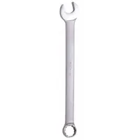 WESTWARD Combination Wrench: Alloy Steel, Satin, 19 mm Head Size, 9 3/4 in Overall Lg, Offset (MPN 36A202)