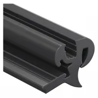 This EPDM rubber locking gasket features a one-piece self-locking design for sealing gaps in enclosures, panels, and doors. It measures 1.04 inches in height and 25 feet in length, providing a continuous seal to block dust, moisture, and vibration in industrial applications